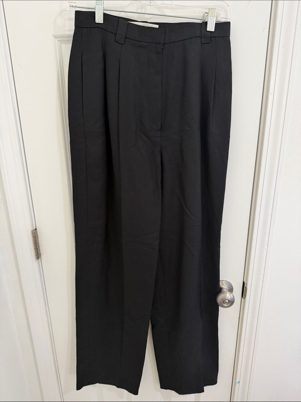 Valerie Stevens High Rise Linen Black Women’s Dress Trousers Size 6 NWT